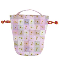 Giraffe Drawstring Bucket Bag by nateshop