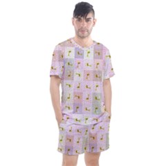 Giraffe Men s Mesh Tee And Shorts Set