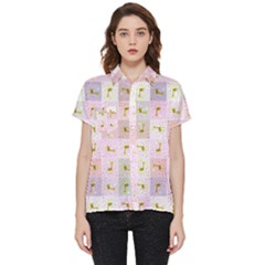 Giraffe Short Sleeve Pocket Shirt by nateshop