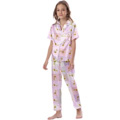 Giraffe Kids  Satin Short Sleeve Pajamas Set by nateshop