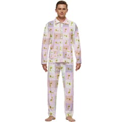 Giraffe Men s Long Sleeve Velvet Pocket Pajamas Set by nateshop