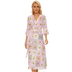 Giraffe Midsummer Wrap Dress