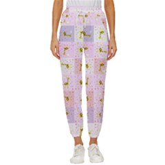 Giraffe Cropped Drawstring Pants by nateshop