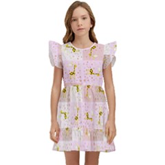 Giraffe Kids  Winged Sleeve Dress