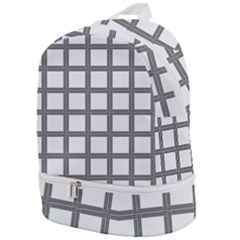 Grid Box Zip Bottom Backpack