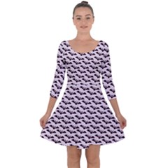 Halloween Quarter Sleeve Skater Dress by nateshop