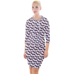 Halloween Quarter Sleeve Hood Bodycon Dress by nateshop