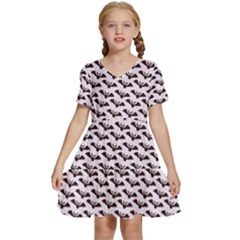 Halloween Kids  Short Sleeve Tiered Mini Dress by nateshop