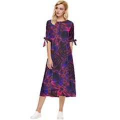 Jones Bow Sleeve Chiffon Midi Dress by MRNStudios