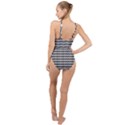 Houndstooth High Neck One Piece Swimsuit View2