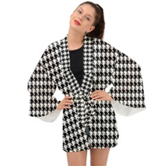 Houndstooth Long Sleeve Kimono by nateshop