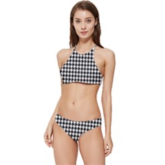 Houndstooth Banded Triangle Bikini Set by nateshop