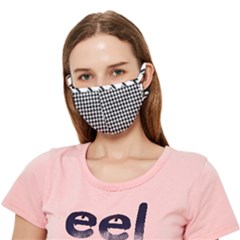 Houndstooth Crease Cloth Face Mask (adult) by nateshop