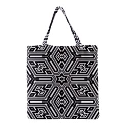 Grid Grocery Tote Bag by nateshop