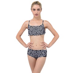 Grid Layered Top Bikini Set by nateshop