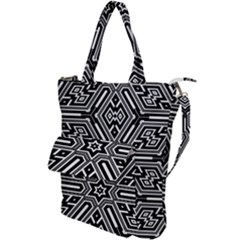 Grid Shoulder Tote Bag by nateshop