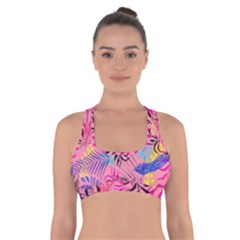 Illustration Cross Back Sports Bra by nateshop