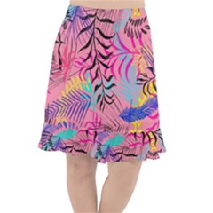 Illustration Fishtail Chiffon Skirt by nateshop