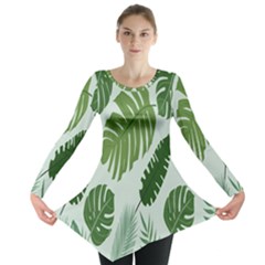 Leaves Long Sleeve Tunic  by nateshop