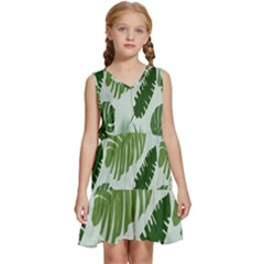 Leaves Kids  Sleeveless Tiered Mini Dress by nateshop