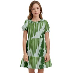 Leaves Kids  Puff Sleeved Dress