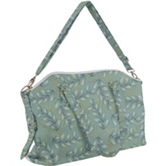 Leaves-pattern Canvas Crossbody Bag by nateshop