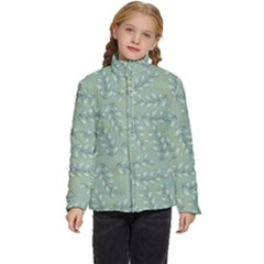 Leaves-pattern Kids  Puffer Bubble Jacket Coat