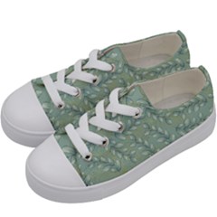 Leaves-pattern Kids  Low Top Canvas Sneakers by nateshop