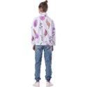 Leaves-pink Kids  Half Zip Hoodie View2