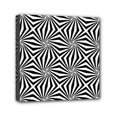 Line Mini Canvas 6  X 6  (stretched) by nateshop