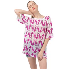 Lion Oversized Chiffon Top by nateshop