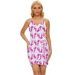 Lion Wrap Tie Front Dress