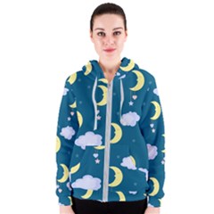 Moon Women s Zipper Hoodie