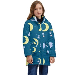 Moon Kid s Hooded Longline Puffer Jacket by nateshop