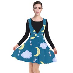 Moon Plunge Pinafore Dress by nateshop