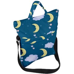 Moon Fold Over Handle Tote Bag