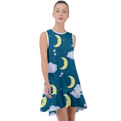 Moon Frill Swing Dress by nateshop