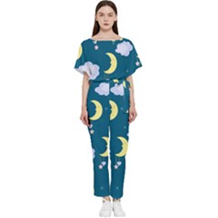 Moon Batwing Lightweight Chiffon Jumpsuit by nateshop