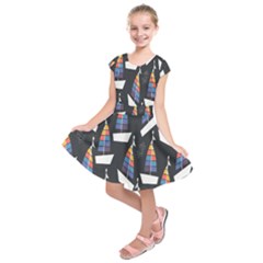 Non-seamless Kids  Short Sleeve Dress by nateshop