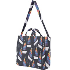 Non-seamless Square Shoulder Tote Bag by nateshop