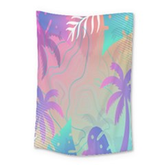 Palm-trees Small Tapestry by nateshop