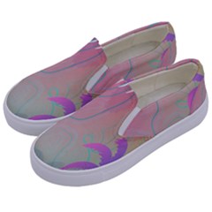 Palm-trees Kids  Canvas Slip Ons by nateshop