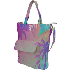 Palm-trees Shoulder Tote Bag by nateshop