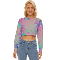 Palm-trees Lightweight Long Sleeve Sweatshirt by nateshop