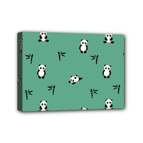 Pandas Mini Canvas 7  X 5  (stretched) by nateshop