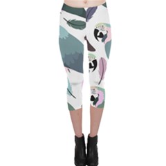 Parrot Capri Leggings  by nateshop