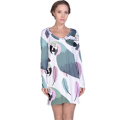 Parrot Long Sleeve Nightdress by nateshop