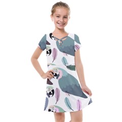 Parrot Kids  Cross Web Dress by nateshop