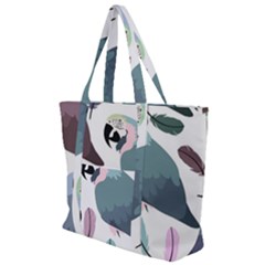 Parrot Zip Up Canvas Bag by nateshop