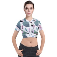 Parrot Short Sleeve Cropped Jacket by nateshop